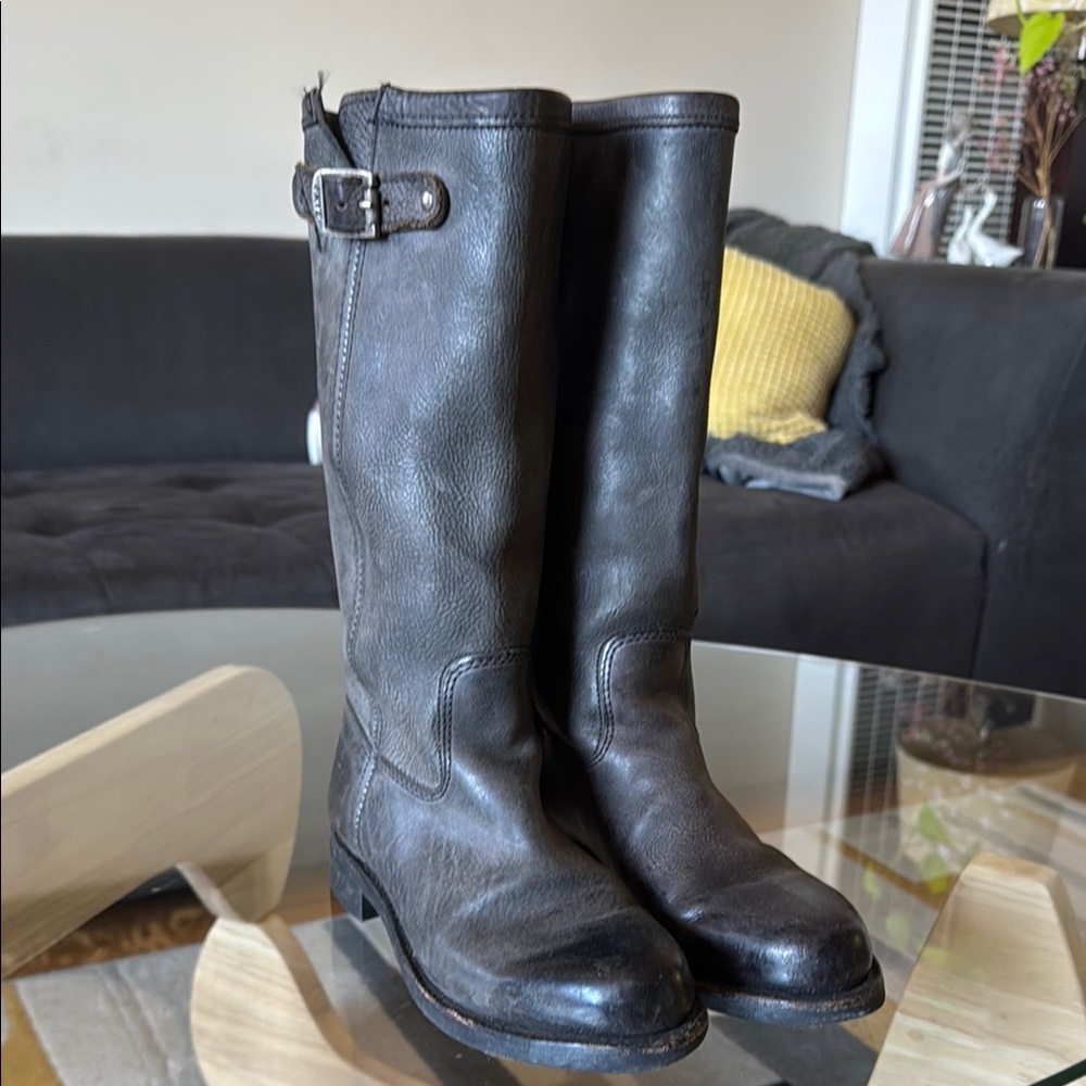 Frye Black Leather Boots